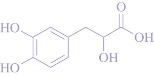 丹参素的化学结构