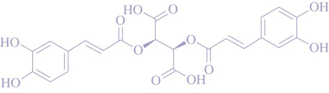 菊苣酸的化学结构